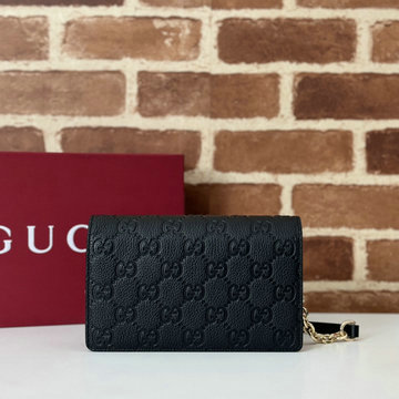 グッチ GUCCI 057-GG818705PBK 2024年最新入荷 ジャンボGG チェーンウォレット ショルダーバッグ