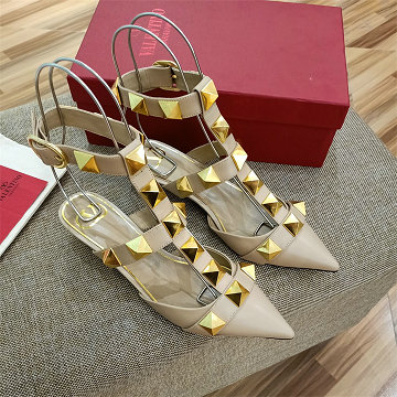 ヴァレンティノ Valentino 26-VTJ25018DJL  2025年新作 ロックスタッズ ローヒールサンダル ピンヒールシューズ レディース 靴