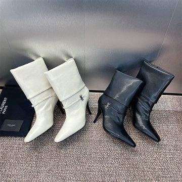 商品細詳を見る:イヴサンローラン Saint laurent YSL 26-YSLJ25001P 2025年新作 ショートブーツ ハイヒールシューズ ピンヒール レディースシューズ