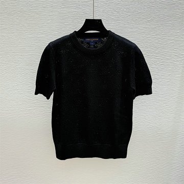商品名称：ルイヴィトン LOUISVUITTON XG-MDLV25004 2025年新作 ショートスリーブ ニットセーター クルーネック ウール