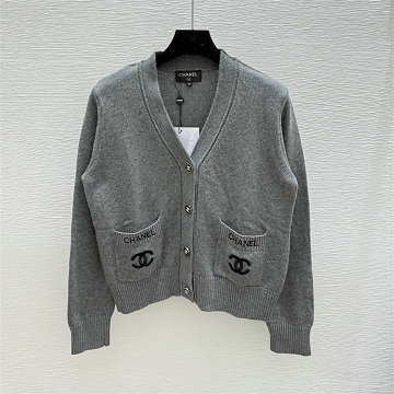 商品名称：ャネル CHANEL XG-MKCH25010  2025年新作 ロングスリーブ カーディガン ウール ニットコート Vネック レディース