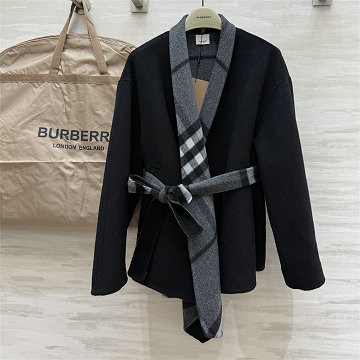 商品細詳を見る:バーバリー BURBERRY XG-WTBR25007  2025年新作 チェック柄 ロングスリーブ リバーシブルコート ベルト付き アウターコート
