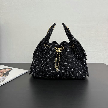 商品細詳を見る:シャネル CHANEL GH-CH99442BBK 2025年新作 スモールバッグ チェーンポーチ ショルダーバッグ ドローストリング レディース ツイード