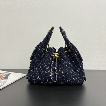 商品細詳を見る:シャネル CHANEL GH-CH99442BLS 2025年新作 スモールバッグ チェーンポーチ ショルダーバッグ ドローストリング レディース ツイード