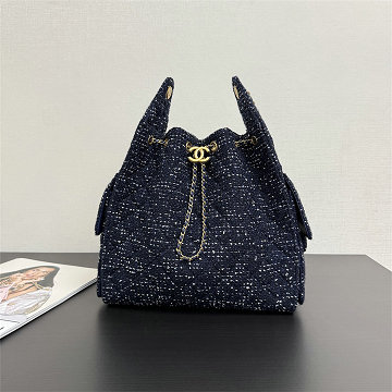 商品名称：シャネル CHANEL GH-CH99443BSL 2025年新作 ミディアムバッグ チェーンポーチ ショルダーバッグ ドローストリング レディース ツイード