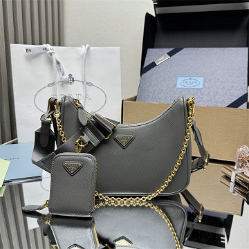 プラダ PRADA GH-PD1BH204SJHS 2025年新作 ミニバッグ ホーボーバッグ ショルダーバッグ カーフスキン