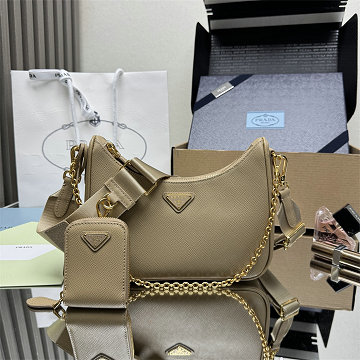 プラダ PRADA GH-PD1BH204SJMB 2025年新作 ミニバッグ ホーボーバッグ ショルダーバッグ カーフスキン