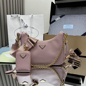 プラダ PRADA GH-PD1BH204SJQF 2025年新作 ミニバッグ ホーボーバッグ ショルダーバッグ カーフスキン