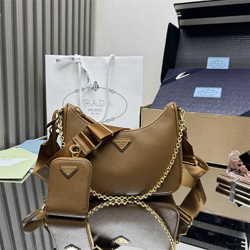 プラダ PRADA GH-PD1BH204SJZ 2025年新作 ミニバッグ ホーボーバッグ ショルダーバッグ カーフスキン