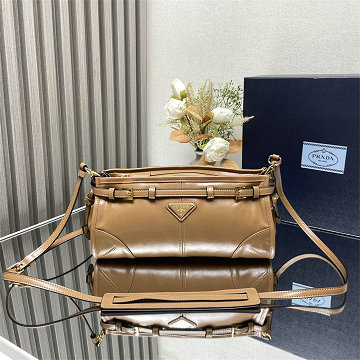 プラダ PRADA GH-PD1BH215XS 2025年新作 ボニー スモール ソフトルックスレザー ショルダーバッグ レディース
