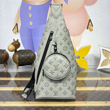 ルイヴィトン LOUISVUITTON 057-M12486 2025年最新入荷 デュオ スリングバッグ チェストバッグ ベルトバッグ モノグラム シャドウ カーフレザー