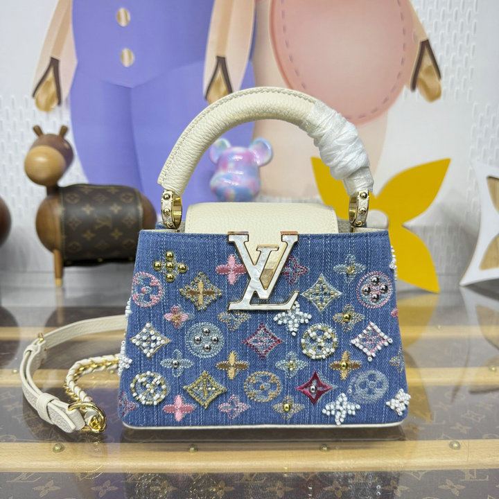ルイヴィトン LOUISVUITTON 057-M12947 2025年新作 カプシーヌ ミニ ハンドバッグ ショルダーバッグ チェーンポーチ
