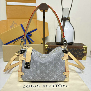 商品細詳を見る:ルイヴィトン LOUISVUITTON 057-M13285  2025年新作 サイドトランク ショルダーバッグ スクエアバッグ モノグラムデニム