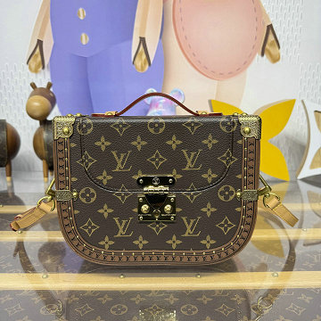 商品細詳を見る:ルイヴィトン LOUISVUITTON 057-M15166 2025年新作 モンスリ トランク ハンドバッグ ショルダーバッグ レディース モノグラムキャンバス