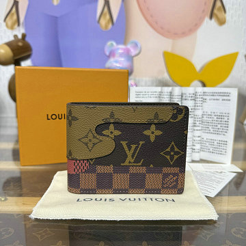 商品名称：ルイヴィトン LOUISVUITTON 057-M26012 2025年新作 ポルトフォイユ スレンダー 二つ折り短財布 カード入れ モノグラム ランドスケープ