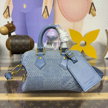 ルイヴィトン LOUISVUITTON 057-N00208 2025年新作 スピーディ バンドリエール 18 トートバッグ ショルダーバッグ ダミエ デニム