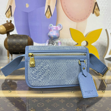 ルイヴィトン LOUISVUITTON 057-N00210 2025年新作 ボスフォール ウェアラブル ウォレット ショルダーバッグ ダミエ デニム 3D コット