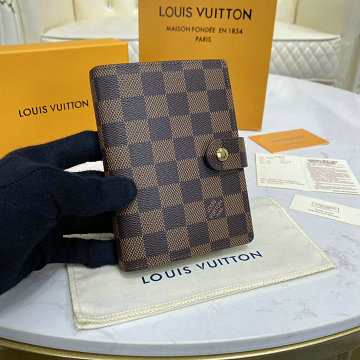 商品名称：ルイヴィトン LOUISVUITTON 057-R20700 2025年新作 アジェンダ PM 手帳カバー ダミエ エベヌ キャンパス