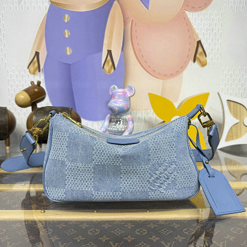 商品名称：ルイヴィトン LOUISVUITTON 057-N00204 2025年新作 ポシェット アクセソワール XL ショルダーバッグ ダミエ デニム 3D コットンキャンバス