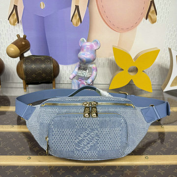 商品名称：ルイヴィトン LOUISVUITTON 057-N00205 2025年新作 ラッシュ バムバッグ ウェストバッグ ショルダーバッグ ダミエ デニム 3D