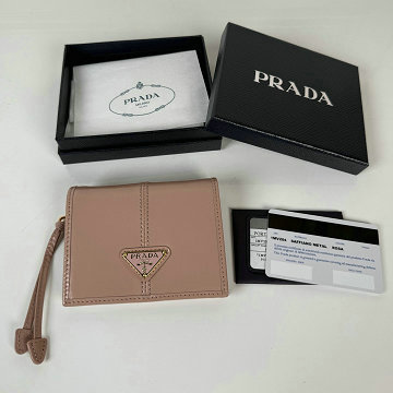商品名称：プラダ PRADA 2025年新作 2つ折り短財布 カード入れ 小銭入れ 札入れ ショートウォレット