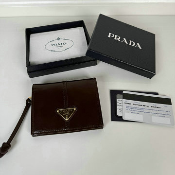 プラダ PRADA GH-PD1M0204LJKF 2025年新作 2つ折り短財布 カード入れ 小銭入れ 札入れ ショートウォレット