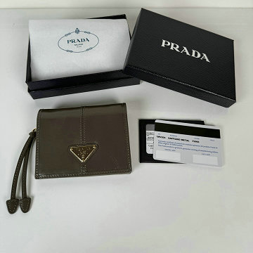 商品名称：プラダ PRADA 2025年新作 2つ折り短財布 カード入れ 小銭入れ 札入れ ショートウォレット