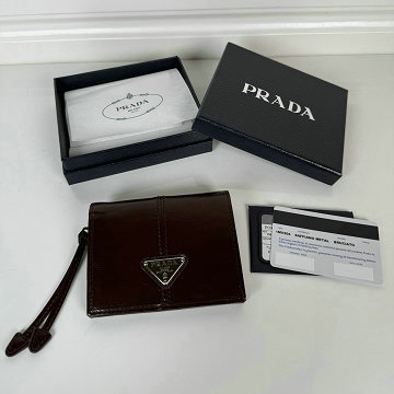商品名称：プラダ PRADA GH-PD1M0204LYKF 2025年新作 2つ折り短財布 カード入れ 小銭入れ 札入れ ショートウォレット