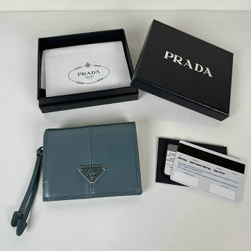 商品名称：プラダ PRADA GH-PD1M0204LYLS 2025年新作 2つ折り短財布 カード入れ 小銭入れ 札入れ ショートウォレット