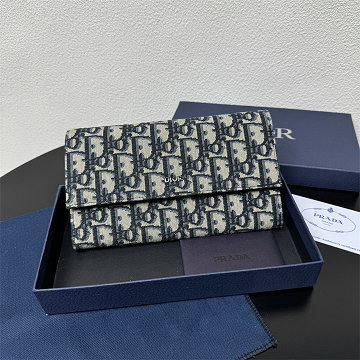 商品名称：クリスチャンディオール CHRISTIAN DIOR 99-CD8018BBK  2025年新作 フラップ長財布 ロングウォレット メンズ 小銭入れ オブリーク