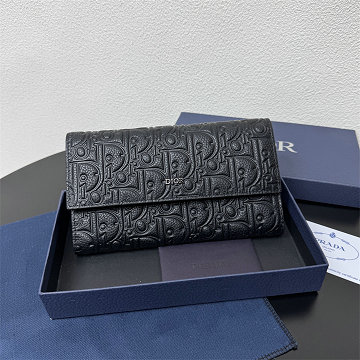商品名称：クリスチャンディオール CHRISTIAN DIOR 99-CD8018ZBK 2025年新作 フラップ長財布 ロングウォレット メンズ 小銭入れ オブリーク