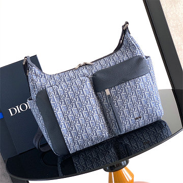 クリスチャンディオール CHRISTIAN DIOR 99-CD2403BQL 2025年新作 Rider ミディアム ソフトショルダーバッグ メンズ オブリーク