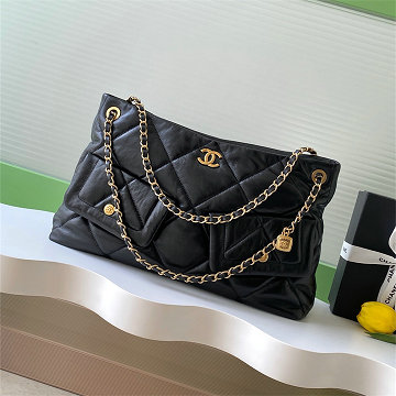 商品名称：シャネル CHANEL 99-CH5740BK 2025新作 ミディアムショルダーバッグ チェーン フラップバッグ レディース