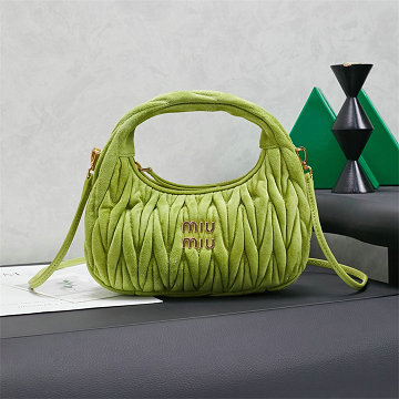 商品細詳を見る:ミュウミュウ MIUMIU 99-MM5BC125RGL 2025年新作 ワンダー ホーボーバッグ トートバッグ ハンドバッグ 2way ショルダーバッグ レディース