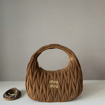 商品細詳を見る:ミュウミュウ MIUMIU 99-MM5BC125RTH 2025年新作 ワンダー ホーボーバッグ トートバッグ ハンドバッグ 2way ショルダーバッグ レディース