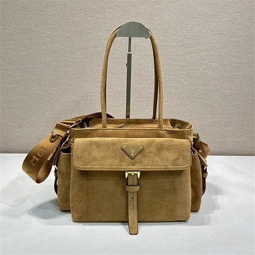 プラダ PRADA 99-PD1BG596RZS 2025年新作 ミディアム トートバッグ ハンドバッグ レディース スエード