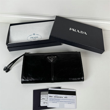 商品細詳を見る:プラダ PRADA 99-PD1MB051YBK 2025年新作 ジップウォレット ファスナー長財布 レザー