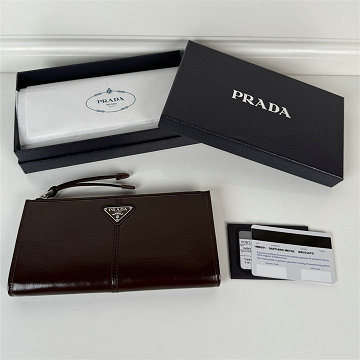 プラダ PRADA 99-PD1MB051YJH 2025年新作 ジップウォレット ファスナー長財布 レザー