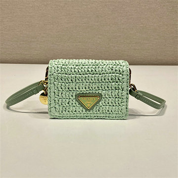 プラダ PRADA 99-PD1MR024BQG  2025年新作 ショルダーストラップ付 カードケース チェーンポーチ ミニバッグ