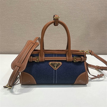 商品細詳を見る:プラダ PRADA 99-PD1BA486BLZ  2025年新作 ボニー ミニ ハンドバッグ トートバッグ ショルダーバッグ デニム