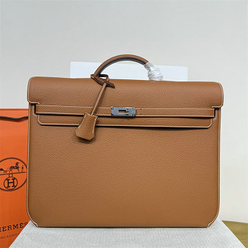 エルメス HERMES 063-HKDE36TGQZS 2025新作 ケリー サック ア デペッシュ 36 ブリーフケース トートバッグ ハンドバッグ ビジネスバッグ