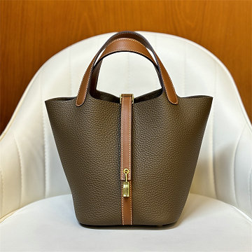 商品名称：エルメス HERMES 063-HPT18PJHZ 2025新作 ピコタン18 PM ハンドバッグ トートバッグ TCレザー