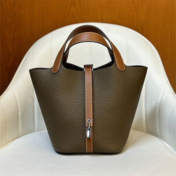 商品名称：エルメス HERMES 063-HPT18PYHZ 2025新作 ピコタン18 PM ハンドバッグ トートバッグ TCレザー