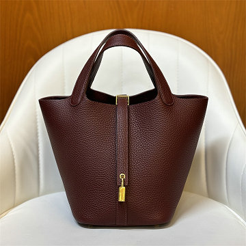 商品名称：エルメス HERMES 063-HPT18TCJRD2025新作 ピコタン18 PM ハンドバッグ トートバッグ TCレザー