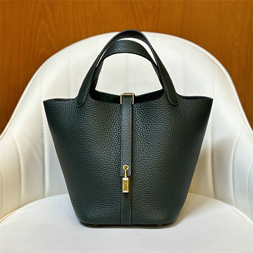エルメス HERMES 063-HPT18TCQJBG 2025新作 ピコタン18 PM ハンドバッグ トートバッグ TCレザー