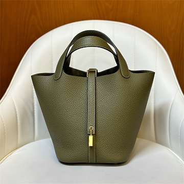 エルメス HERMES063-HPT18TCQJCG 2025新作 ピコタン18 PM ハンドバッグ トートバッグ TCレザー