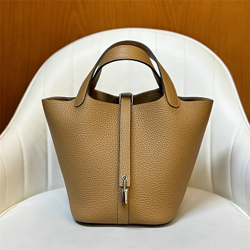 商品名称：エルメス HERMES 063-HPT18TCYBG 2025新作 ピコタン18 PM ハンドバッグ トートバッグ TCレザー