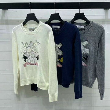 商品名称：クリスチャンディオール CHRISTIAN DIOR XG-MCCD25022 2025年新作 ウールニット セーター ロングスリーブ クルーネック レディース