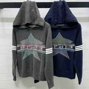 クリスチャンディオール CHRISTIAN DIOR 2025年新作 ウールニット セーター ロングスリーブ ニットパーカー レディース