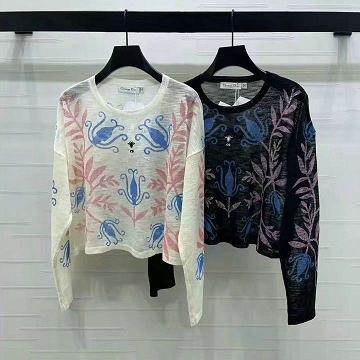 商品名称：クリスチャンディオール CHRISTIAN DIOR XG-MCCD25026 2025年新作 ウールニット セーター ロングスリーブ クルーネック レディース